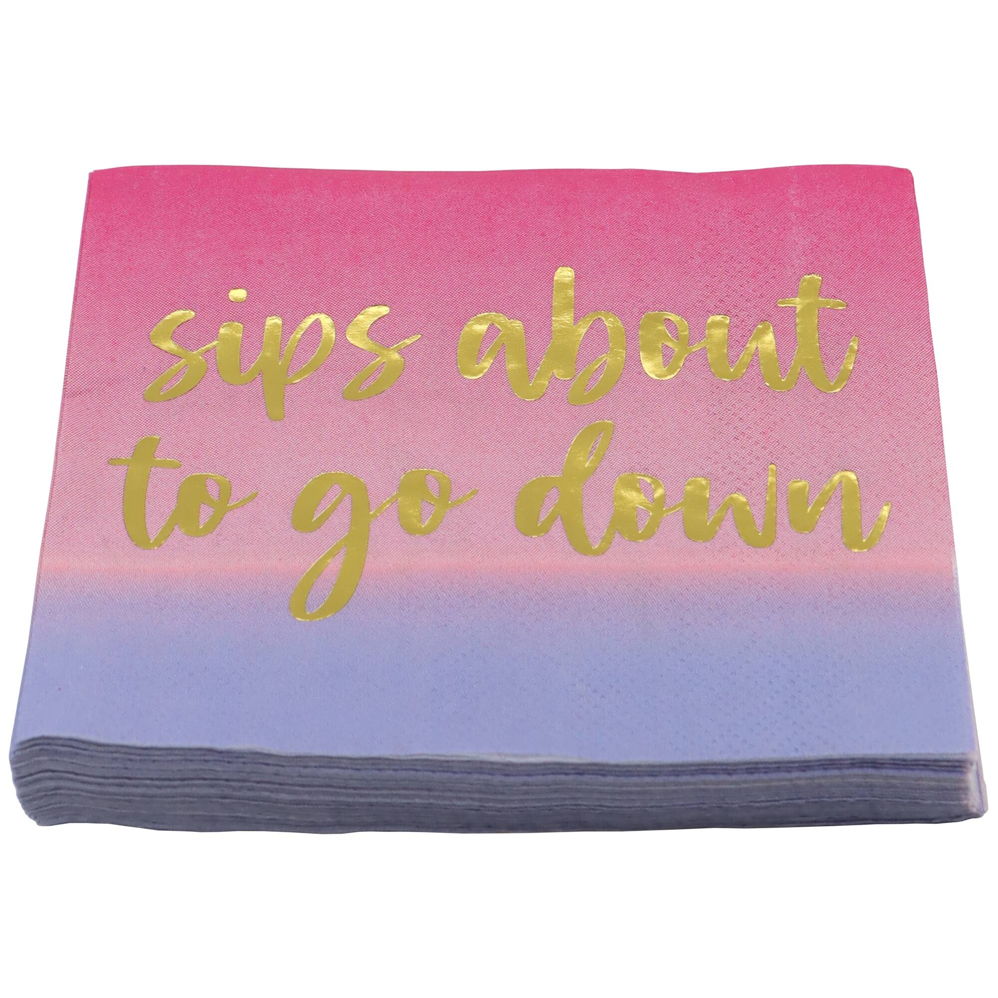 Sips About to Go Down Beverage Napkins, 20ct. by Celebrate It™